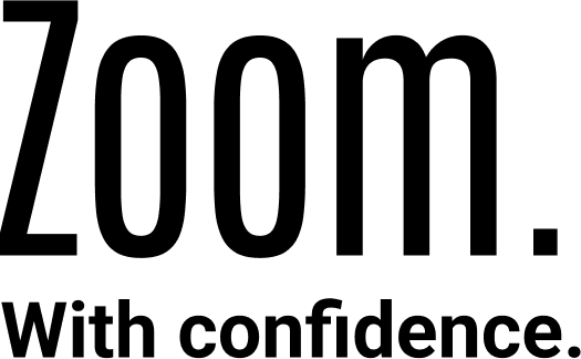 Zoom with confidence logo